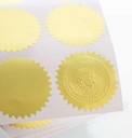LABEL NOTARIAL SEAL GOLD 2"