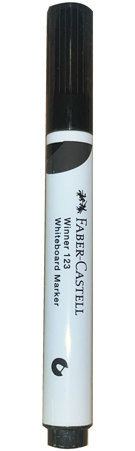 MARKER WHITEBOARD 123 BLACK
