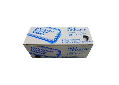 LABEL BLU BORDER 5X2(100)
