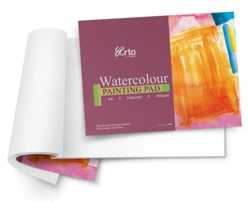 [CW36256] PAD PAPER WATERCOLOR A4 12SHT