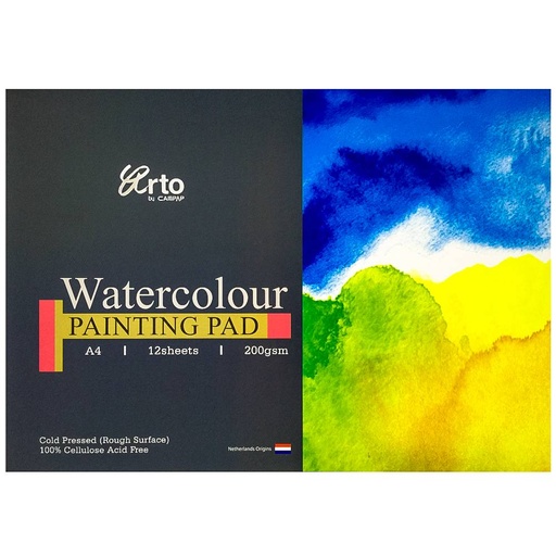 [CW36259] PAD PAPER WATERCOLOR A4 12SHT