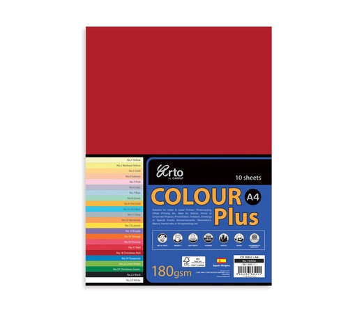 [CW36868] BOARD COLOR PLUS RED 20X25