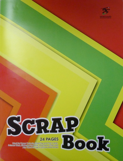 [CW80102] BOOK SCRAP  13X10 BRIGHT 24PG