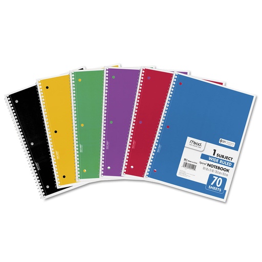 [ME05510] BOOK NOTE SPIRAL 1 SUBJ MEAD
