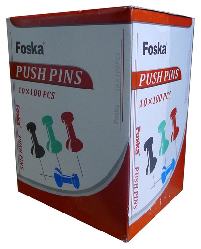 [ASPL10] PINS PUSH ASST COL 50'S FOSKA