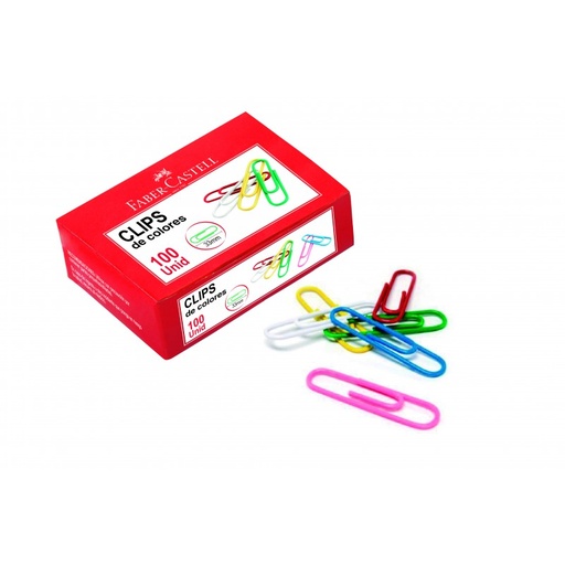 [FCP03334] CLIPS PAPER COL LGE 100'S FABE