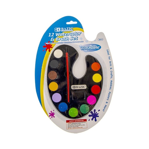 [BZ03403] PAINT WTR CLR W/BRUSH 12' 3911