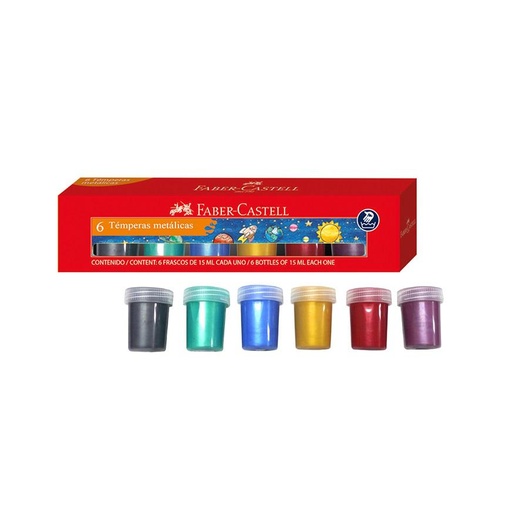 [FCP63008] PAINT TEMPERA METALIC 15ML 6"S