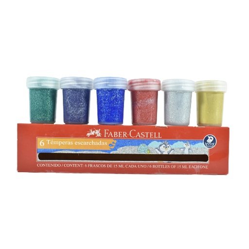 [FCP63009] PAINT TEMPERA GLITTER 15ML 6"S