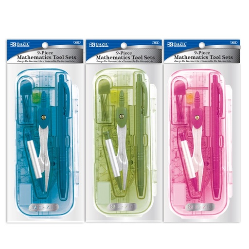 [BZ00452] MATH SET PCS BRIGHT COLOR