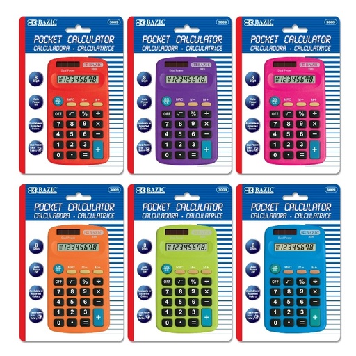 [BZ03009] CALCULATOR 8-DIGIT POCKET