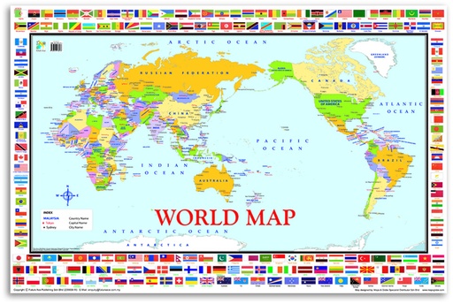 [CW57807] WALLCHART WORLD MAP FA0014E