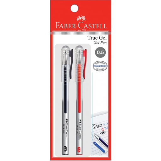 [FCM243503] BLISTER PEN TRU GEL .5 BK/RD