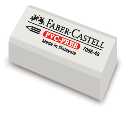[FCM7096] ERASER WHI MED PVC 1896-30