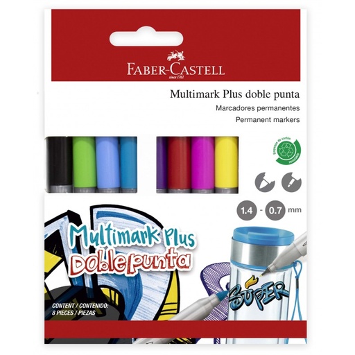 [FCP50208] MARKER DOUBLE POINT ASST COLOR***