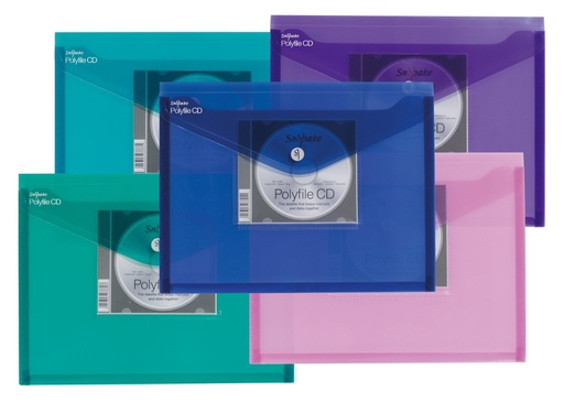 [SN11800] FILE POLY A4/CD HLDR ELECT