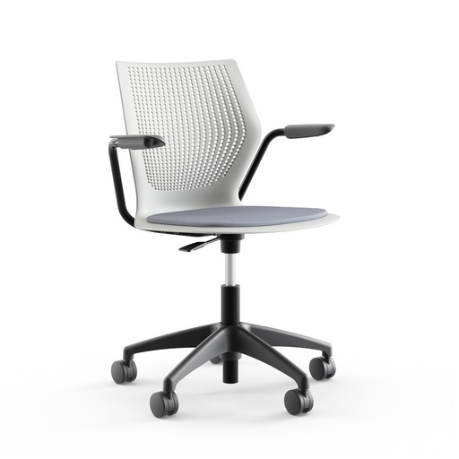 [FUK2HASX] KNOLL MULTIGEN CHAIR WITH GREY PADDED SEAT