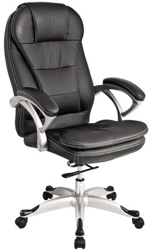 [FUXT160XBK] HIGH BACK LEATHERETTE EXECUTIVE CHAIR BLACK