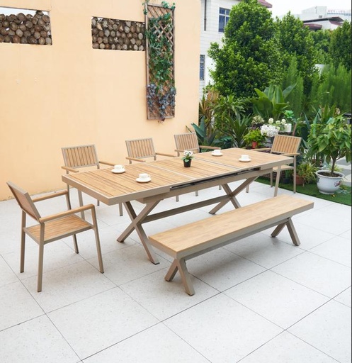 [FUYLN101011A] CHAIR WOODEN OUTDOOR SET 2