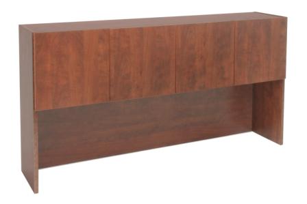 [FUYLN144C] FOUR DOOR HUTCH 71"CHERRY (SITS ON TOP OF 71" DESK)