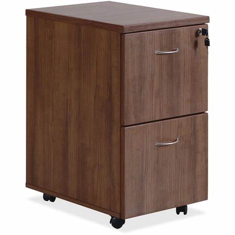 [FUYLN150MW] FILE FILE PEDESTAL MOBILE DRAWS MEDIUM WALNUT