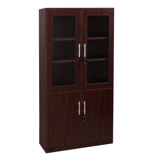 [FUYLN160C] BOOKCASE WITH GLASS DOOR - CHERRY