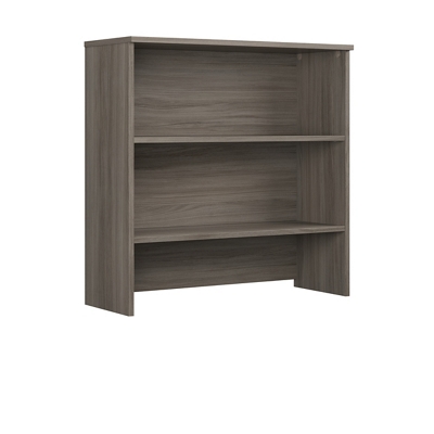 [FUYLN163MW] OPEN HUTCH 35.5"(SITS ON TOP OF CABINET) MED WALNUT