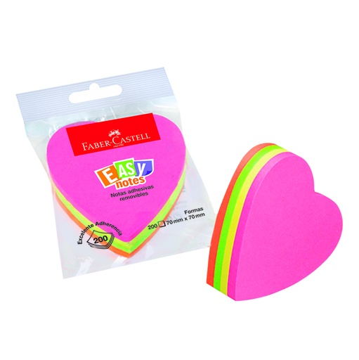[FCP05101] NOTE STICKY HEART 2 3/4X2 3/4
