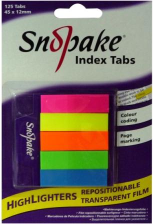 [SN13154] TAPE INDEX TAB H/LIGHT-125 TAB