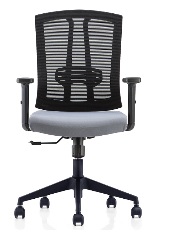 [FUYLN163BK2] MESH BACK TASK CHAIR GREY MESH BACK GREY SEAT