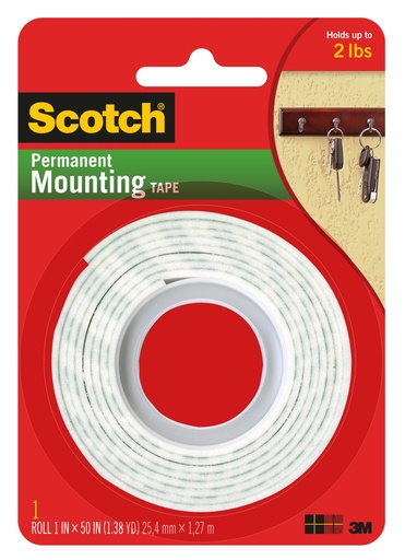 [3M0114] TAPE MOUNT 1IN X 55IN (214H)