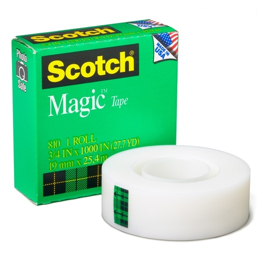 [3M0810] TAPE MAGIC 3/4x27.7  810 3M