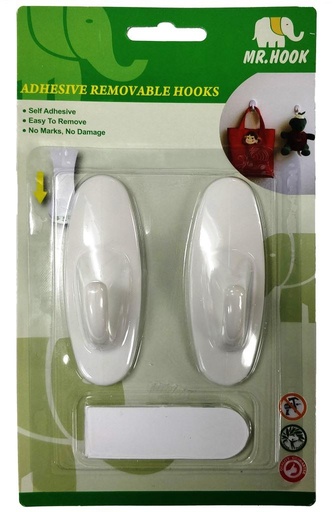[BPHR09] ADHESIVE HOOK 2PCS 3.3LBS
