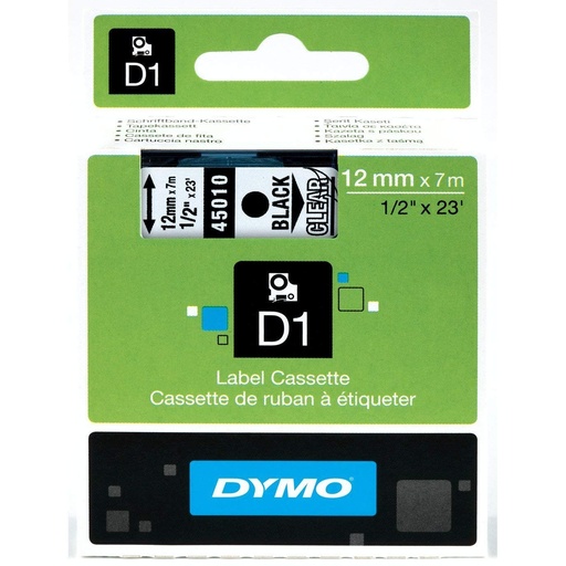 [EP45010] TAPE LABEL BLK ON CLR FOR 1000