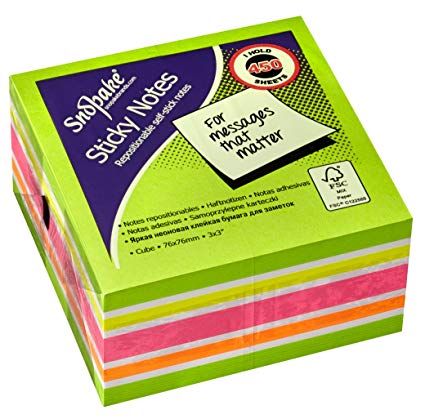[SN15760] NOTE STICKY 3X3 CUBE GRN